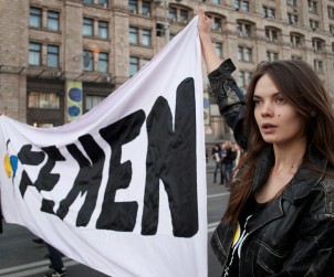 Kadr z filmu "Jestem Femen"