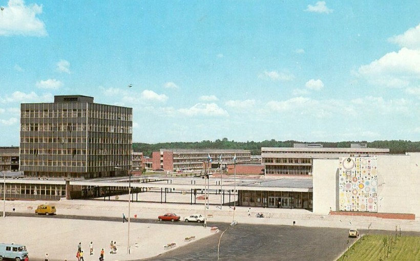 Kampus UMK, Pocztówka z Torunia z lat 70.