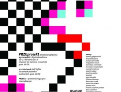 plakat PRZEprojekt - Wystawa Przestrzeń działania