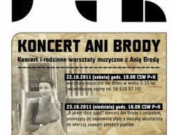 Plakat Ania Broda koncert