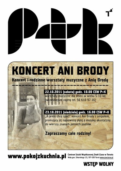 Plakat Ania Broda koncert