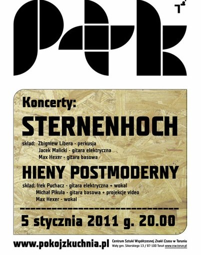 Plakat Sternenhoch + Hieny Postmoderny